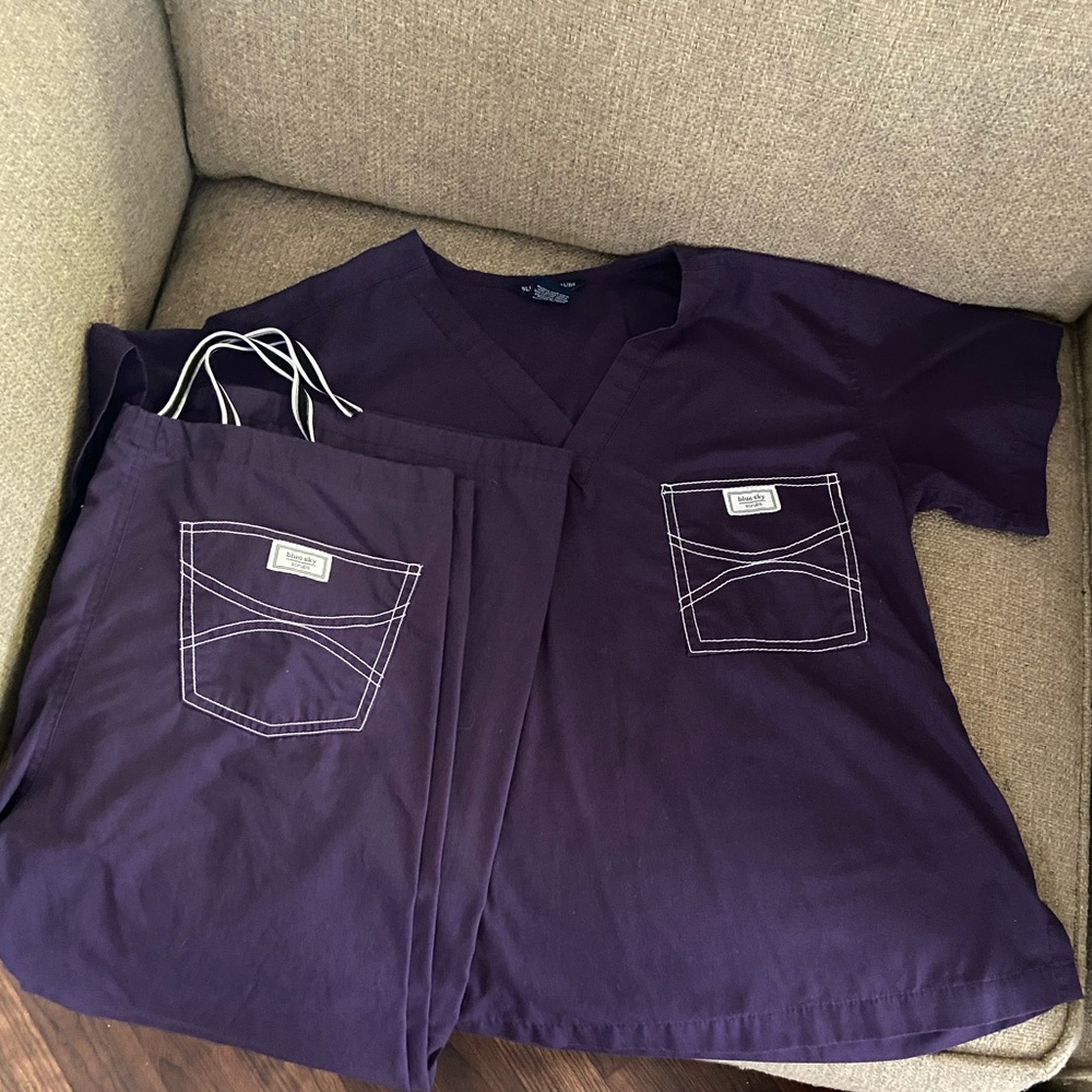 Blue Sky scrubs set